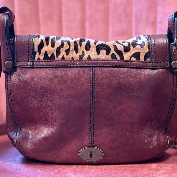 Fossil Leather Crossbody Saddlebag
Leopard Print Calf Hair Flap - Picture 12 of 15
